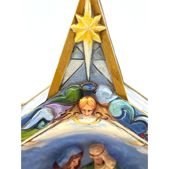 Jim Shore Lighted‎ Nativity 2009 Winter's Miracle Silent Star Winter #4015888 - Picture 7 of 15